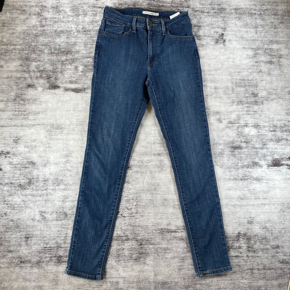 Levis 721 High Rise Skinny Jeans Womens 28 Blue Denim 18882-0047